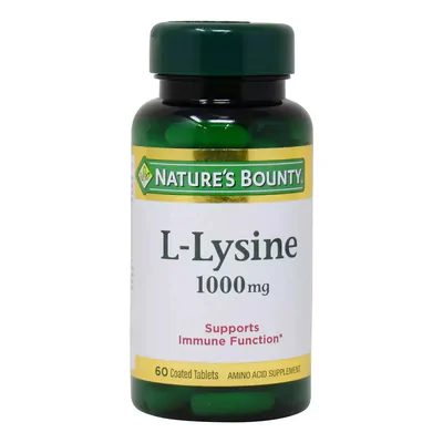 L-Lysine, 1000 mg, 60 Comprimidos, Nature's Bounty