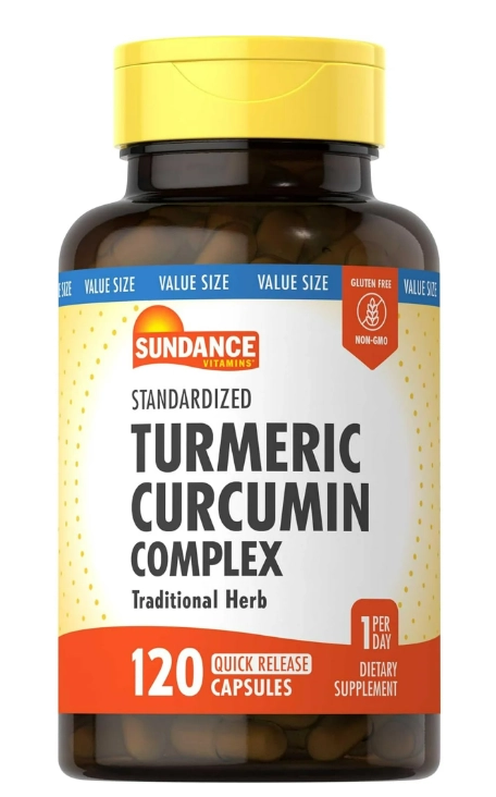 Curcumina de Cúrcuma, Turmeric Complex, Com Extrato de Pimenta Preta, 60 Cápsulas, Sundance
