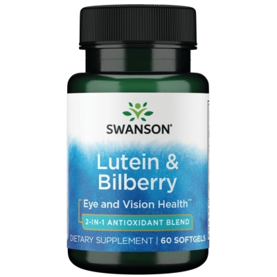 Luteína Padronizada e Bilberry, 60 Cápsulas, Swanson 