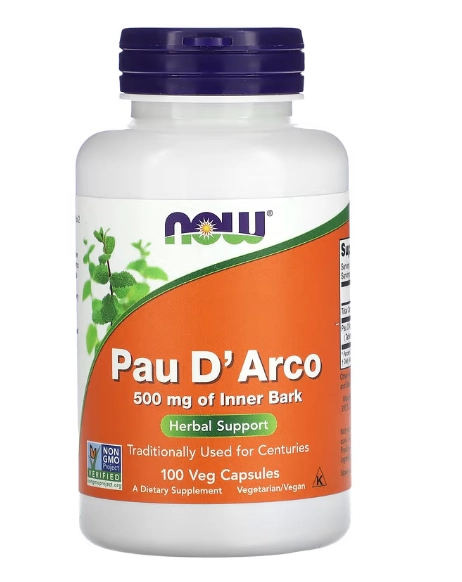 Pau D'Arco, 100 Cápsulas, Now