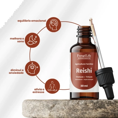 Extrato Líquido Cogumelo Reishi, 30ml - Microdose Life