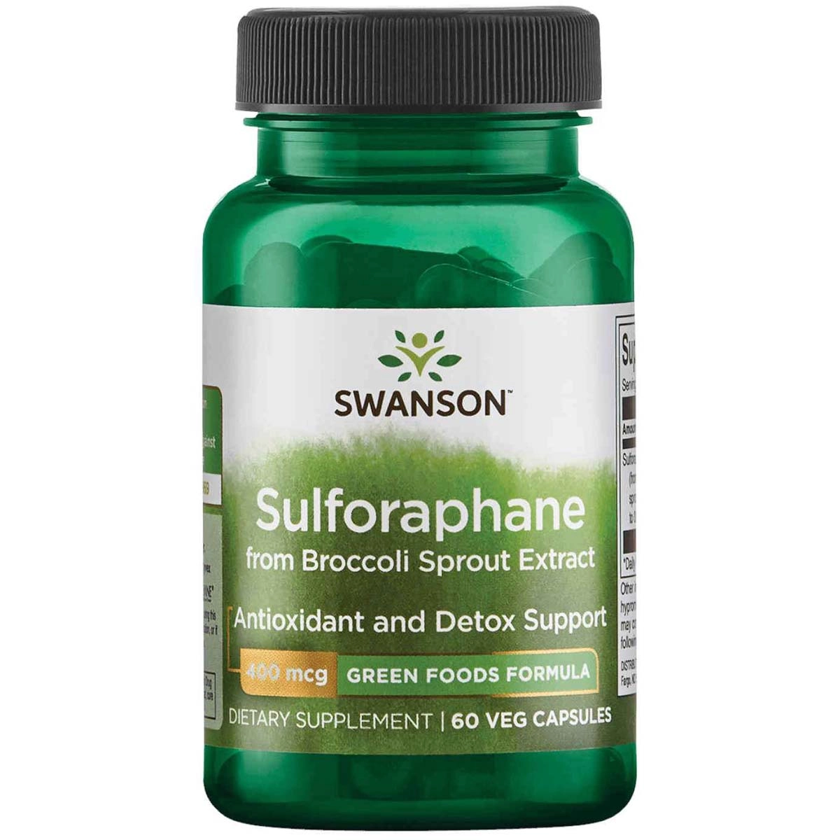 Sulforaphane, Extrato De Brócolis 400mcg, 60 Capsulas, Swanson
