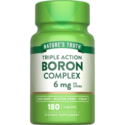 Boron, 6mg, Tripla Ação, 180 Comprimidos, Nature's Truth