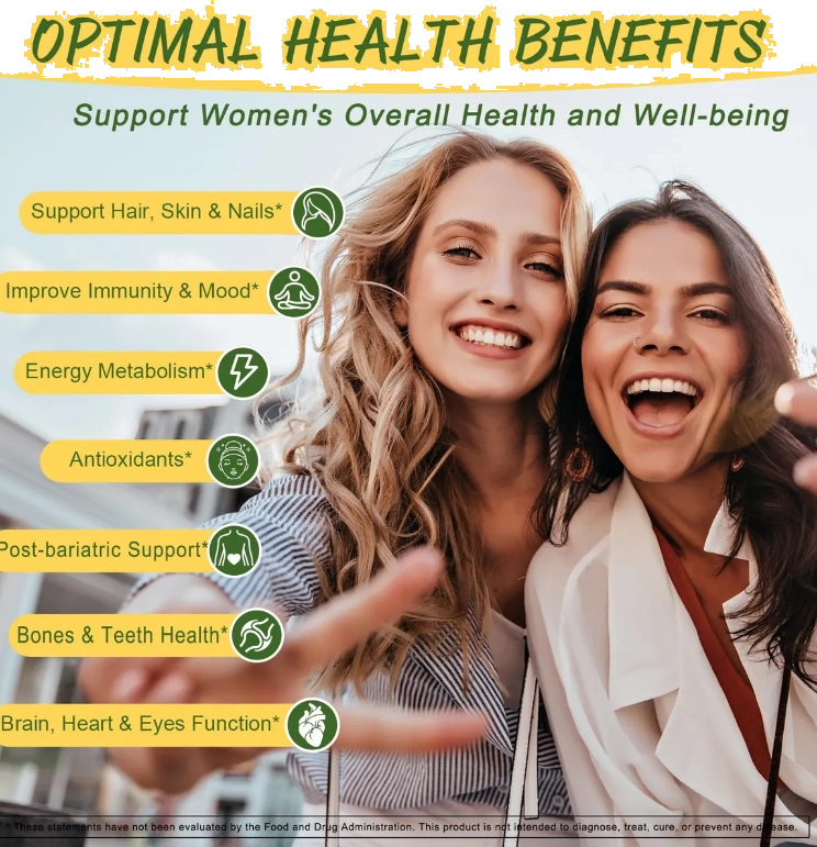 Multivitamínico Feminino, 60 Gomas Sabor Limão Sem açúcar, Totaria Health