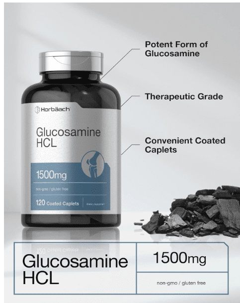 Glucosamina HCL, 1500mg, 120 cápsulas, Horbaach