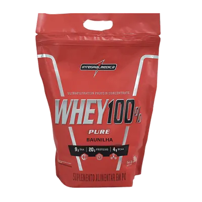 Suplemento Whey Protein 100% Pure Concentrado 900g Sabores - Integralmédica