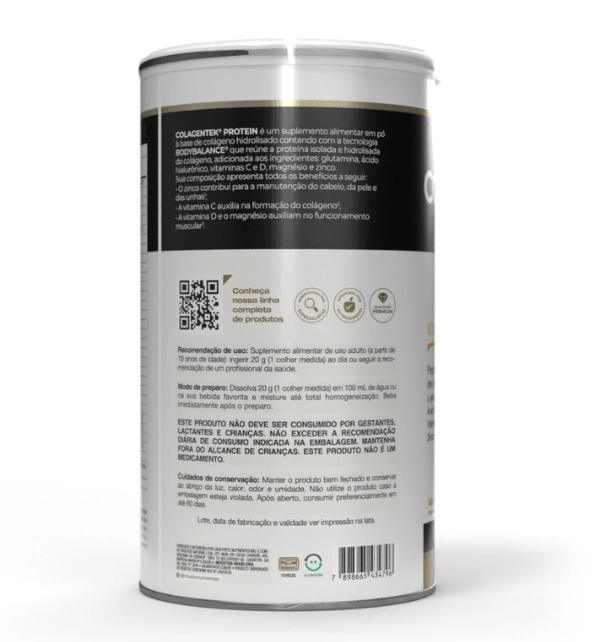 Colágeno Colagentek Protein, Bodybalance, 460g, Sabor Morango, Vitafor