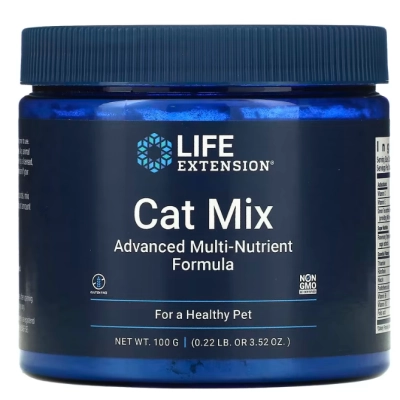 Cat Mix, Mistura para gatos, Fórmula Avançada de Multinutrientes, 100g, Life Extension