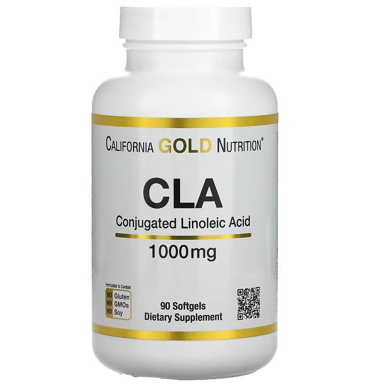 CLA, Clarinol, Ácido Linoleico Conjugado, 1.000mg, 90 Cápsulas, California Gold