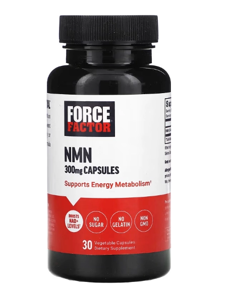 NMN 300mg, 30 Cápsulas, Force Factor