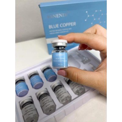 Sérum Facial, Blue Copper Freeze-Dried Powder Set, Sanendi