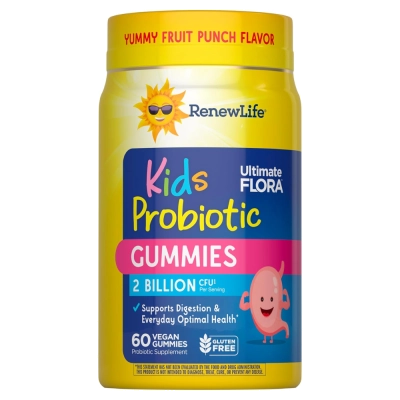  Probiótico Kids, Digestivo e Imunológico, 2 Bilhões, 60 Gomas, Renew Life