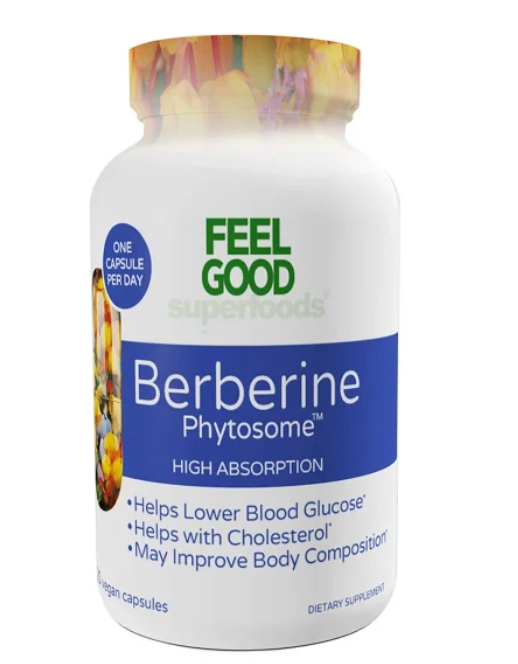 Berberina Phytosome, 120 Cápsulas Alta Absorção, Feel Good