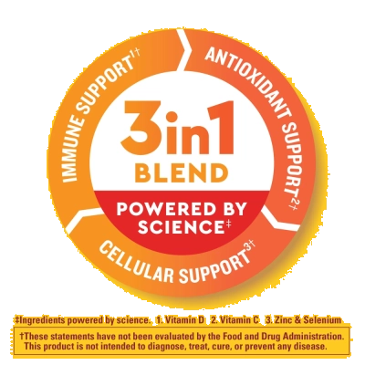 Immune Max Sabor Tangerina, Vitamina C, D e Zinco, 42 Gomas - Nature Made