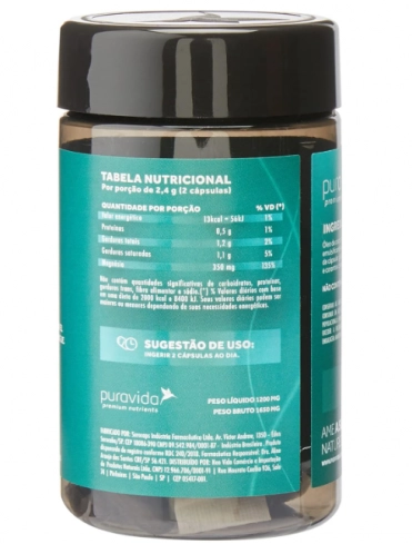 Bio Magnésio, 350mg,  60 cápsulas, Puravida