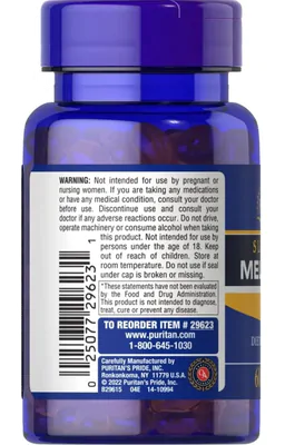 Melatonina, 5mg, 60 cápsulas, Puritan's Pride