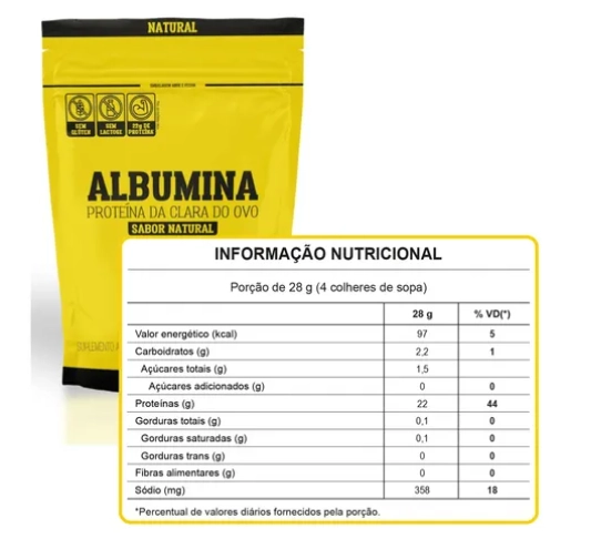 Albumina, 420g Sabor Original, Naturovos