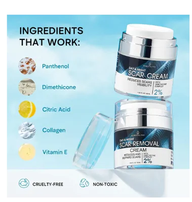 Scar Cream, Creme para Remoção de Cicatrizes, 55ml, Remedial Pax