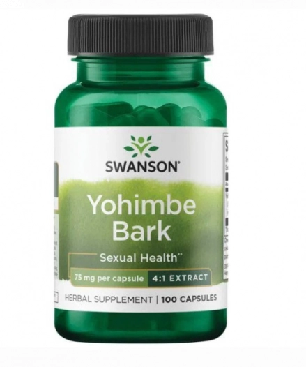Yohimb Bark, 300mg, 100 Cápsulas, Swanson
