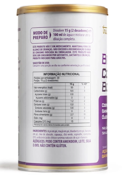 Brainfuel, Foco Mental Aprimorado, Acai Banana, 450g, Trustfuel