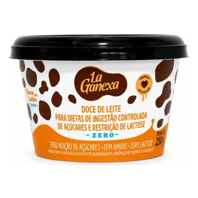 Doce de Leite, 250g, Zero Açúcar, La Ganexa