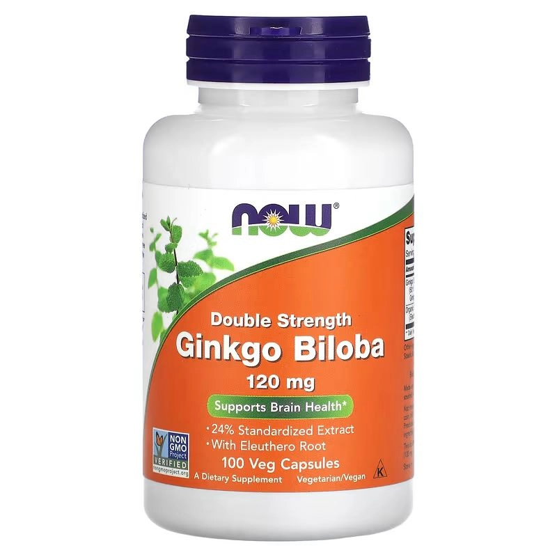 Ginkgo Biloba,  120mg, 100 Cápsulas, Now, Promoção vencimento próximo 30/05/2025