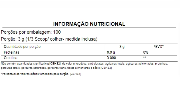 Creatina, 300g, Puravida