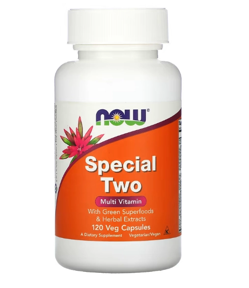 Multivitamínico, Special Two, 120 Cápsulas, Now