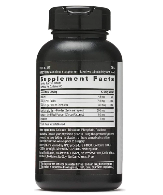 Saw Palmetto Formula, Auxilia na Função Normal da Próstata, 120 Tablets, GNC