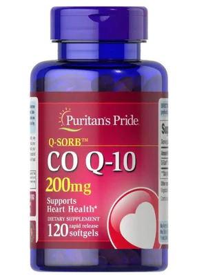 Coenzima Q10 200mg, 120 Cápsulas, Puritan's Pride
