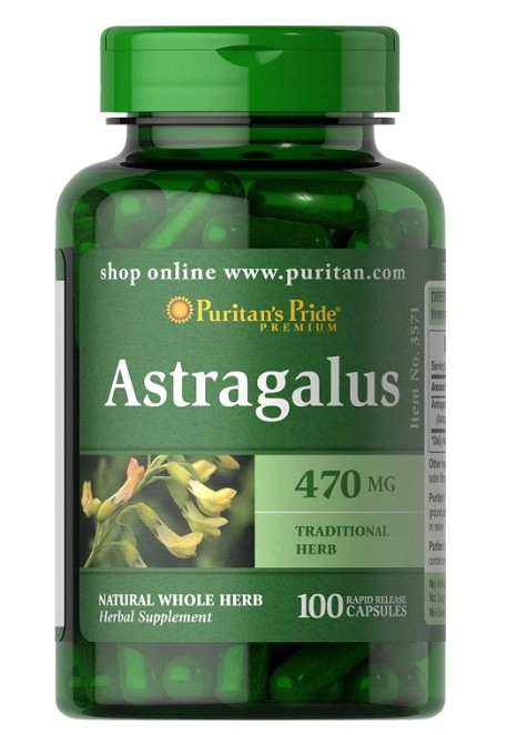 Astrágalus, 470mg, 100 Cápsulas, Puritans Pride