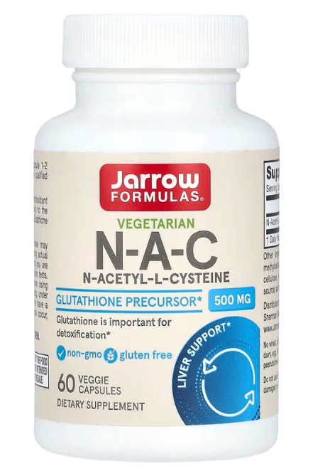 NAC N-acetilcisteína 500mg, 60 Cápsulas, Jarrow Formulas