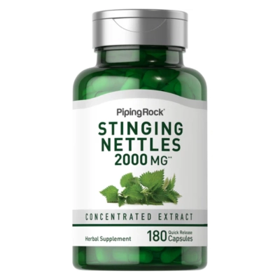 Urtiga 2000mg, 180 Cápsulas de Rápida Absorção - Piping Rock