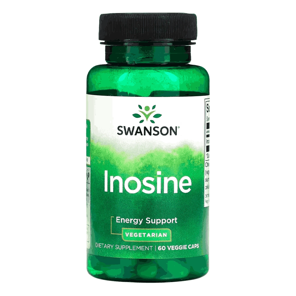 Inosina Vegetarian 500mg, 60 Cápsulas - Swanson 