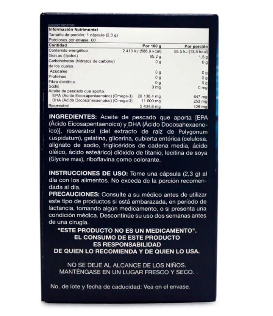 Triple Strength Fish Oil +Resveratrol, 60 softgels, GNC