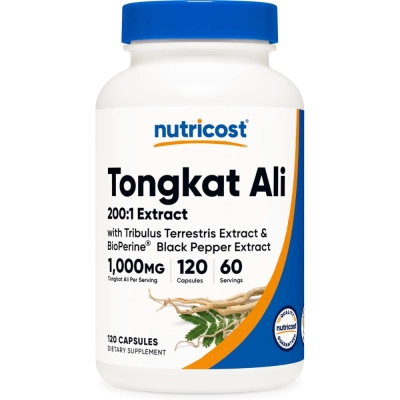 Tongkat Ali 1,000mg,  120  Cápsulas, Nutricost