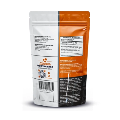 Glicina em pó 100%, 500g, Sem Sabor, 4Well