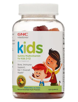 Multivitaminico Kids ,120 Gomas sabor frutas, GNC