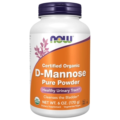 Suplemento de D-Mannose em Pó, Suporte ao Trato Urinário e Equilíbrio do Sistema Urinário, 170g, Now