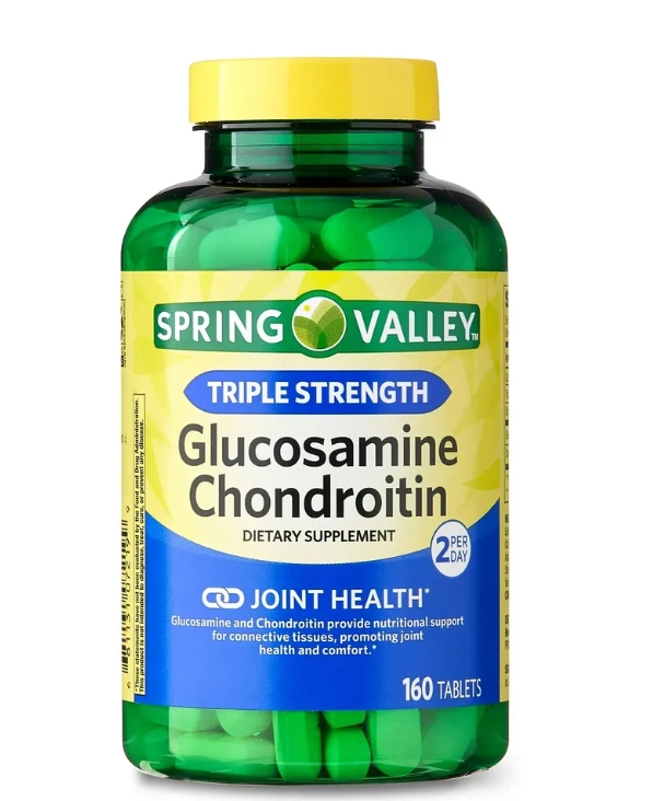 Glucosamina & Condroitina Triple Strength, 160 Tablets, Spring Valley