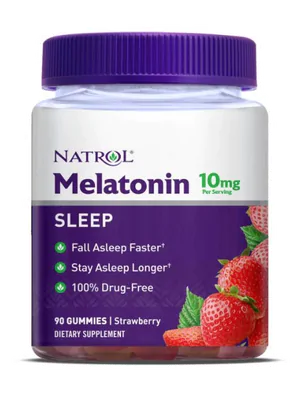 Melatonina 10mg, 90 Gomas sabor Morango, Natrol