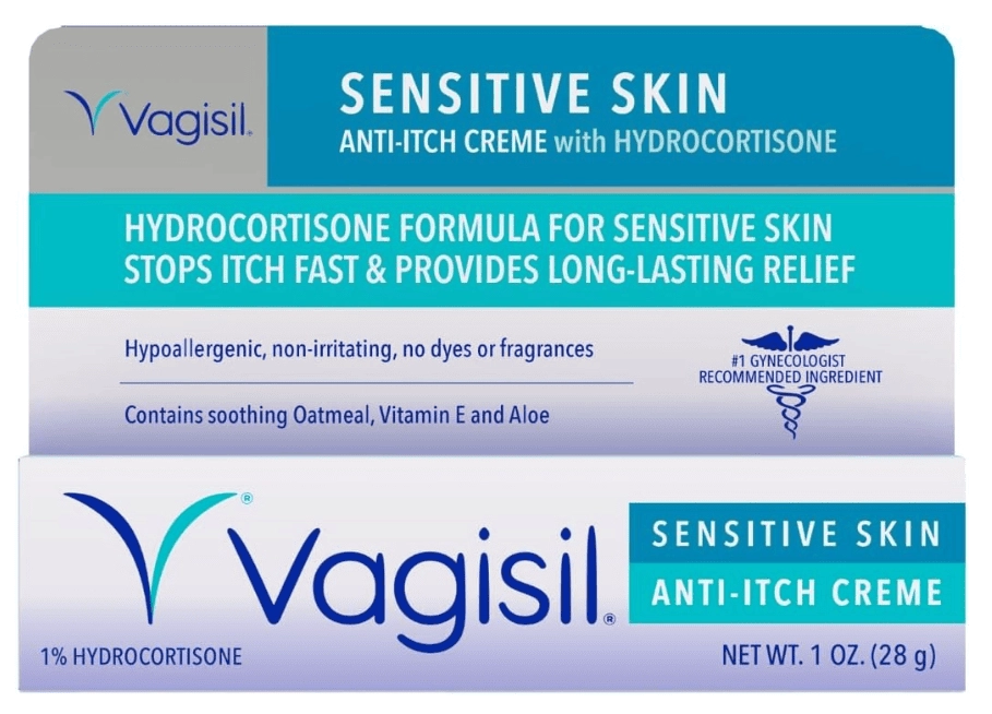 Fórmula para Pele Sensível com Hidrocortisona, Creme Para Infecções Fúngicas, 28g, Vagisil