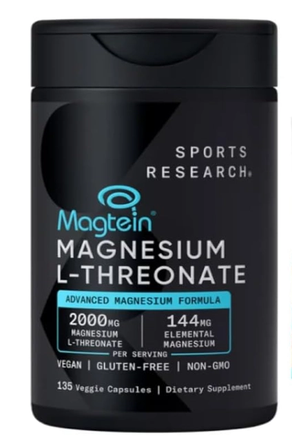 Magtein Magnésio L-Treonato 2000mg, Cápsulas, Sports Research