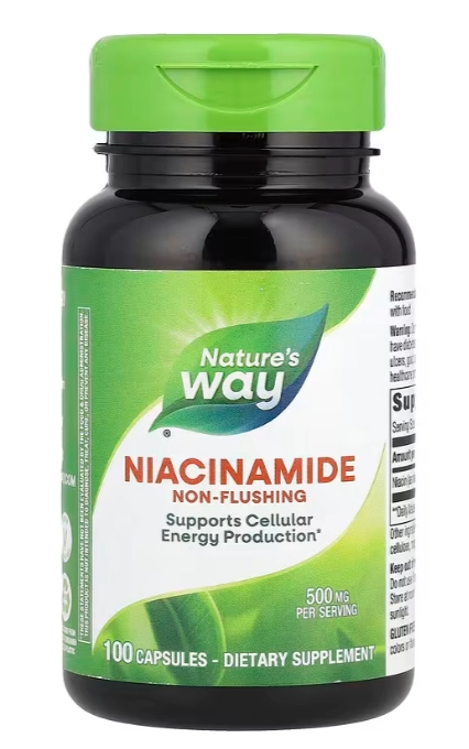 Niacinamida 500mg, 100 Cápsulas, Nature's Way