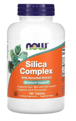 Complexo de Sílica, 40mg, 180 Comprimidos, Now Complexo de Sílica, 40mg, 180 Comprimidos, Now