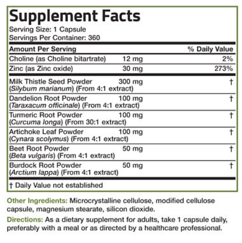 Liver Detox, Fórmula Avançada de Desintoxicação e Limpeza, 360 Cápsulas, Bronson