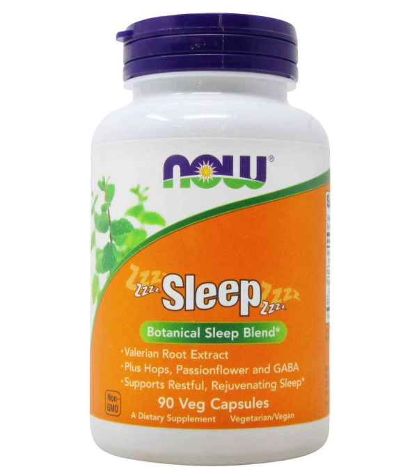 Sleep, Alimento para Dormir, 90 Cápsulas, Now 