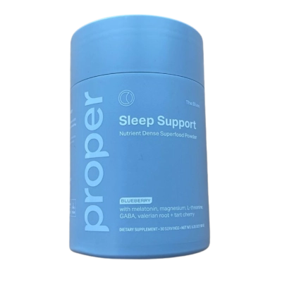 Sleep Support, Suporte para Dormir com Melatonina, L-teanina e Gaba, 180g, Proper Health