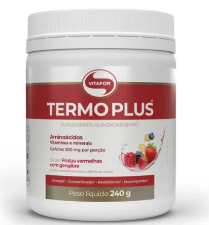 Termo plus, 240g, Sabor frutas vermelhas com gengibre, Vitafor