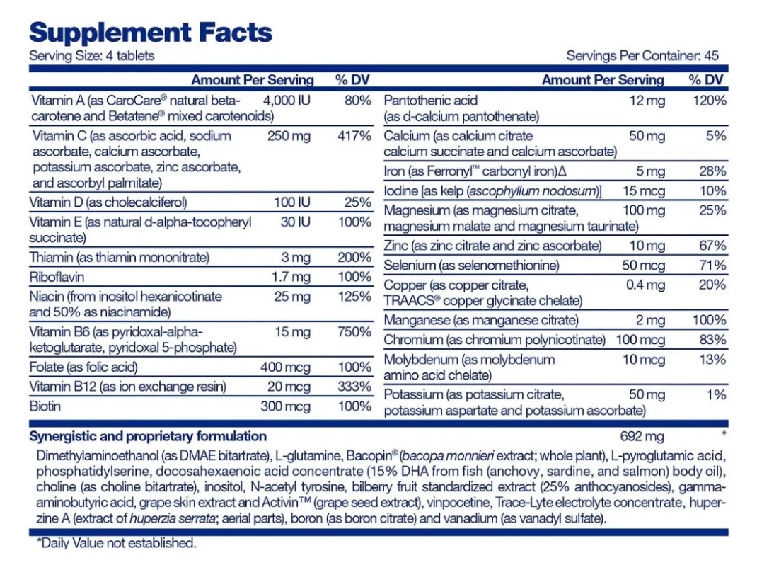 Focus Factor, 180 comprimidos, Factor Nutrition